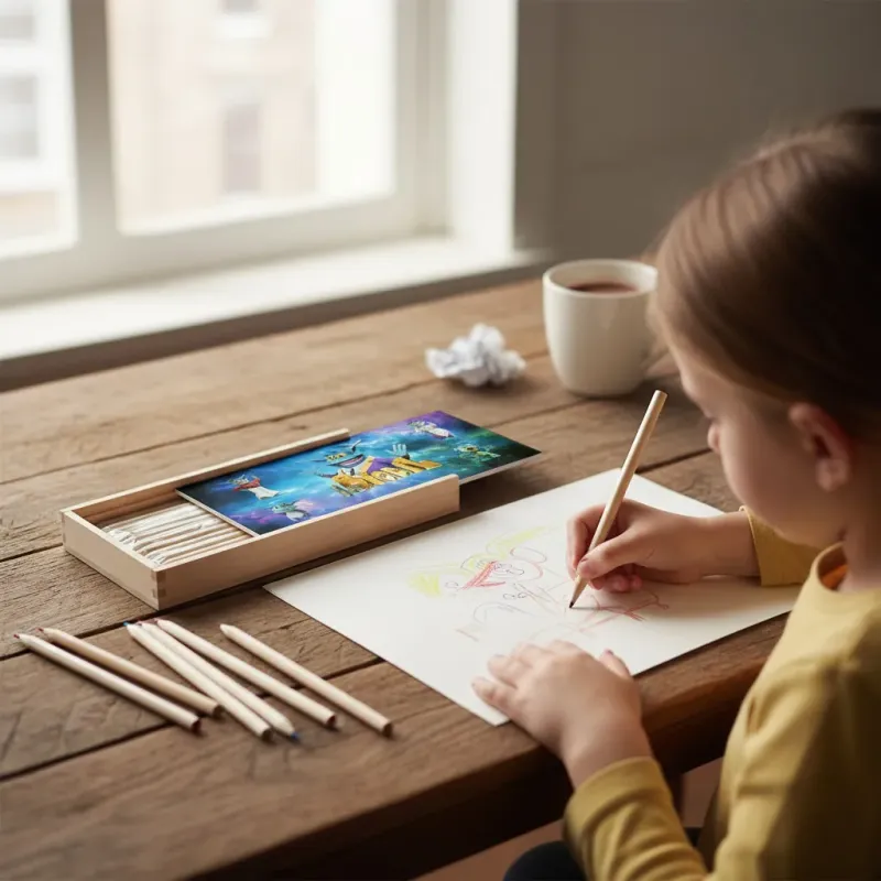 Boites à crayons en bois