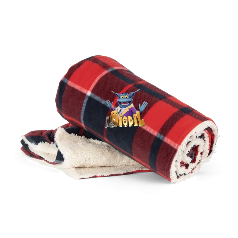 Plaid Sherpa de Noël Le Bigdil